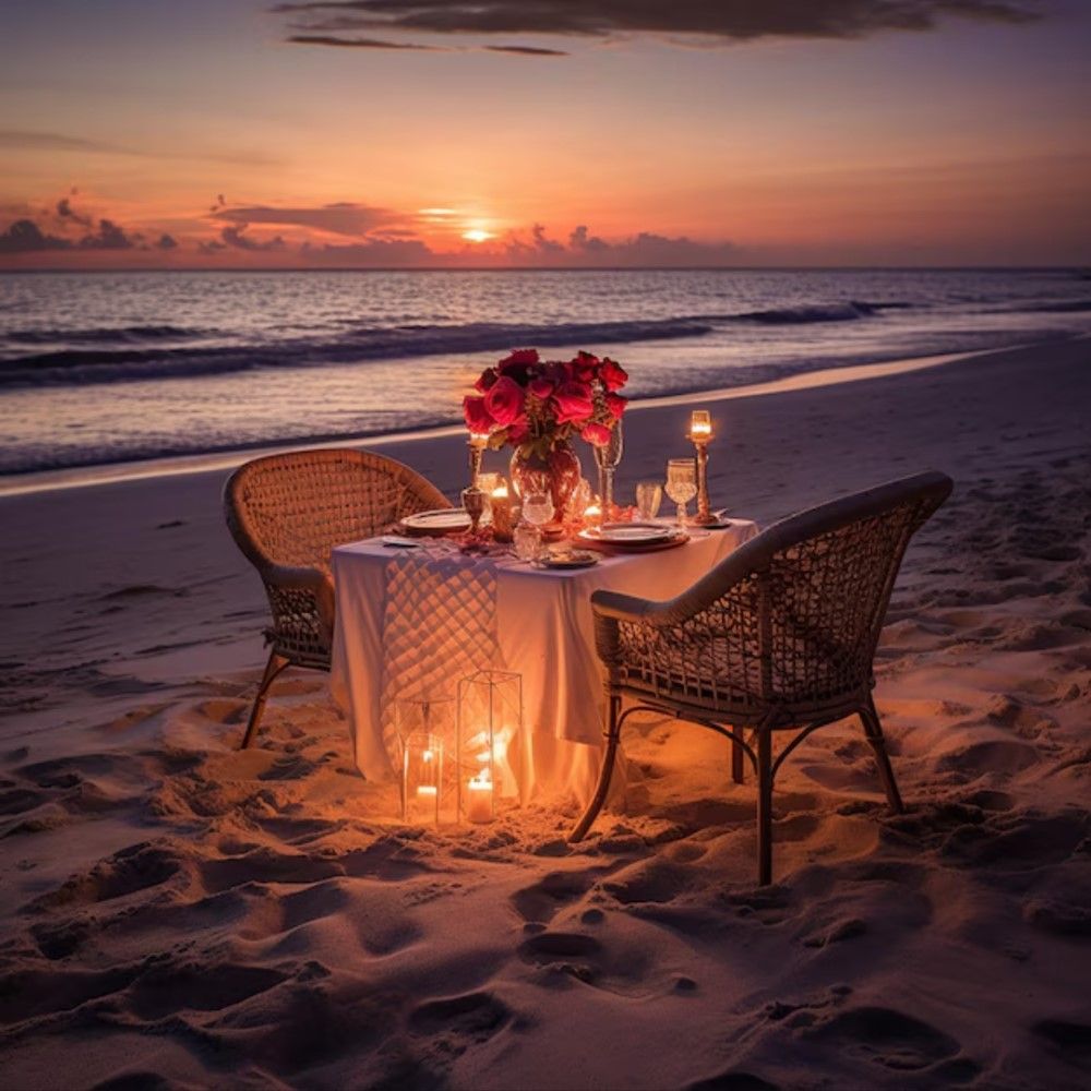 beach side dining